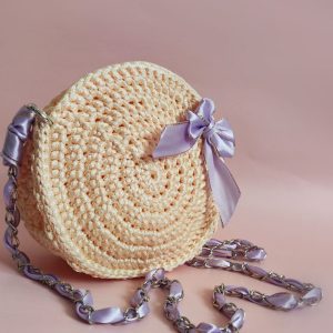 Описание вязания - Круглая сумка крючком