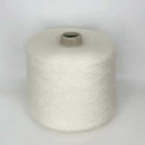 Mohair bianco бобинная пряжа мохер на па